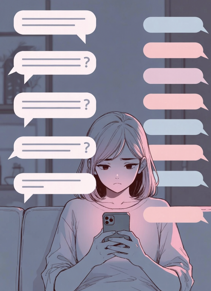 Il répond mais ne pose jamais de questions : exemple de conversation SMS à sens unique dans une relation naissante