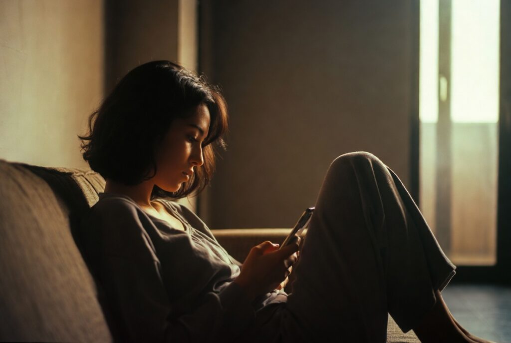 baisse d’intérêt en relation ambiance émotionnelle solitude téléphone